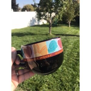 Disney Minnie Mouse  Mug Big Coffee Cup Soup Bowl Subtle Print Artsy Bows